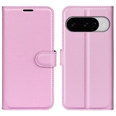 Google Pixel 10 / 10 Pro Kotelo PU-Nahka Vaaleanpunainen