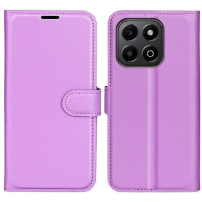 Honor X6b Lompakko Suojakotelo PU-Nahka Violetti