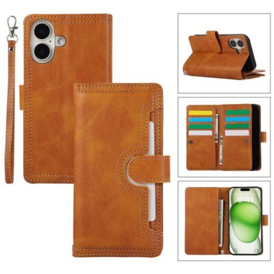 Apple iPhone 17 Lompakkokotelo Ruskea