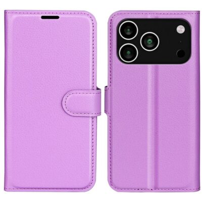 Apple iPhone 17 Pro Kotelo PU-Nahka Violetti