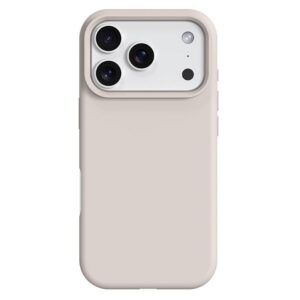 Apple iPhone 17 Pro Max Silikoni Suojakuori MagSafe-Tuella Beige