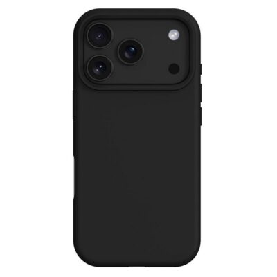 Apple iPhone 17 Pro Max Silikoni Suojakuori MagSafe-Tuella Musta