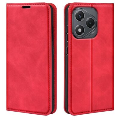 Honor 400 Smart 5G Kannellinen Suojakotelo Punainen