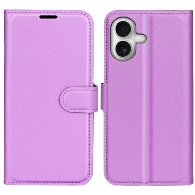 Apple iPhone 17 Suojakotelo PU-Nahka Violetti