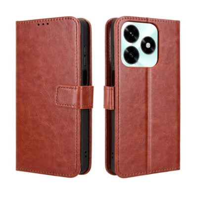 Honor X5c Plus Suojakotelo PU-Nahka Ruskea