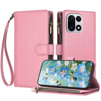 OnePlus 15 Lompakkokotelo Vaaleanpunainen