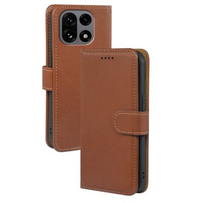 OnePlus 15 RFID Suojattu Lompakkokotelo Ruskea