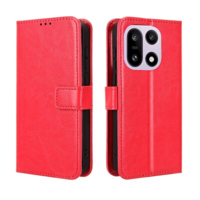 OnePlus 15 Suojakotelo PU-Nahka Punainen