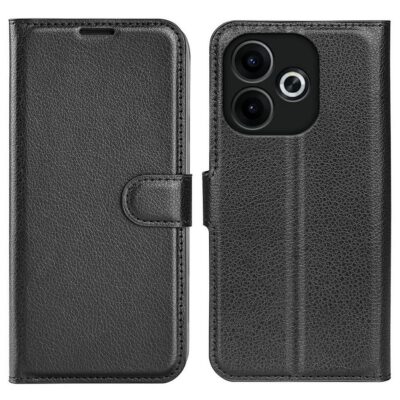 Oppo A5 Pro 5G Suojakotelo PU-Nahka Musta