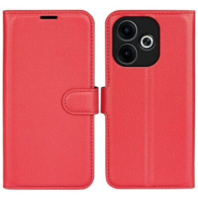 Oppo A5 Pro 5G Suojakotelo PU-Nahka Punainen