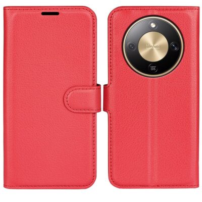 Honor Magic8 Lite 5G Kotelo PU-Nahka Punainen