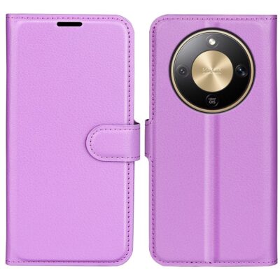 Honor Magic8 Lite 5G Kotelo PU-Nahka Violetti