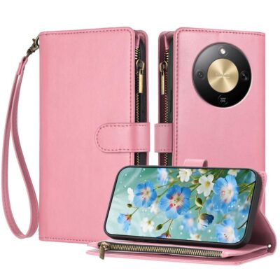 Honor Magic8 Lite 5G Lompakko Vaaleanpunainen