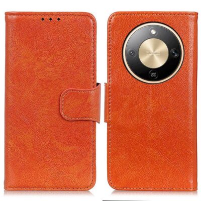 Honor Magic8 Lite 5G Nahkakotelo Oranssi