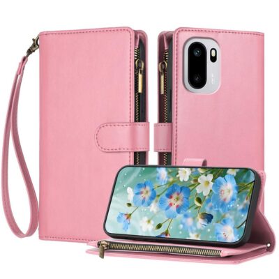 OnePlus 15R Lompakkokotelo Vaaleanpunainen