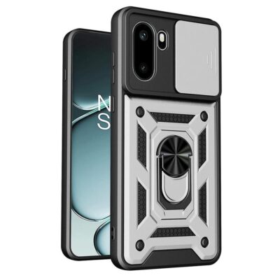 OnePlus 15R Sormus Suojakuori Kamerasuojalla Hopea