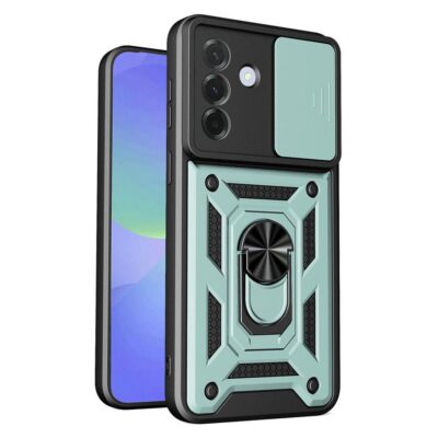 Samsung Galaxy A37 5G Sormuskuori Kamerasuojalla Vihreä