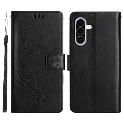 Samsung Galaxy A37 5G Suojakotelo Kukka Musta