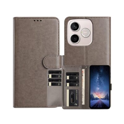 Honor 600 Lite 5G Kotelo 8-Korttipaikkainen Harmaa