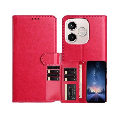 Honor 600 Lite 5G Kotelo 8-Korttipaikkainen Punainen