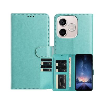 Honor 600 Lite 5G Kotelo 8-Korttipaikkainen Turkoosi