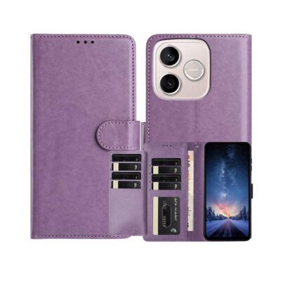 Honor 600 Lite 5G Kotelo 8-Korttipaikkainen Violetti