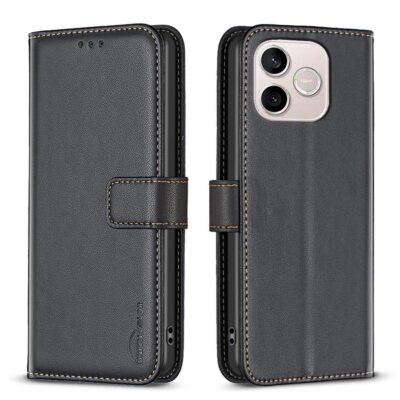 Honor 600 Lite 5G Lompakkokotelo Binfen Musta