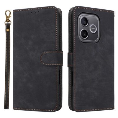 Honor 600 Lite 5G RFID Suojattu Lompakkokotelo Musta