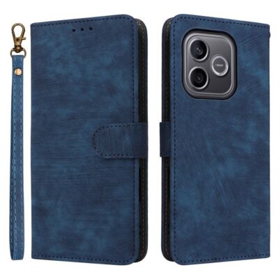 Honor 600 Lite 5G RFID Suojattu Lompakkokotelo Sininen