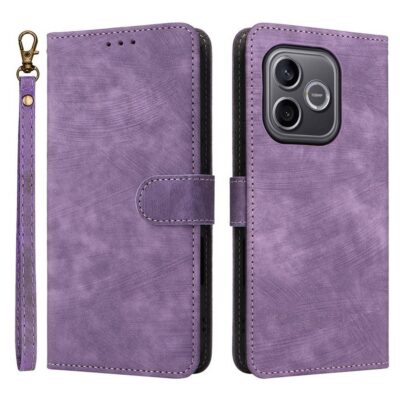 Honor 600 Lite 5G RFID Suojattu Lompakkokotelo Violetti