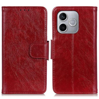 Honor 600 Lite 5G Suojakotelo Punainen Nahka