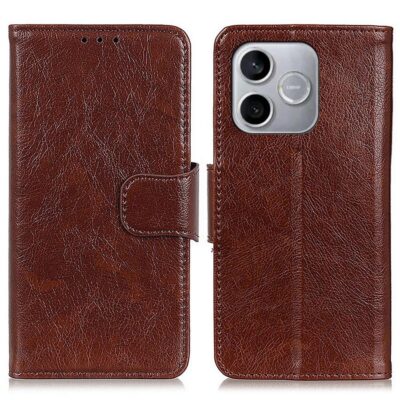 Honor 600 Lite 5G Suojakotelo Ruskea Nahka