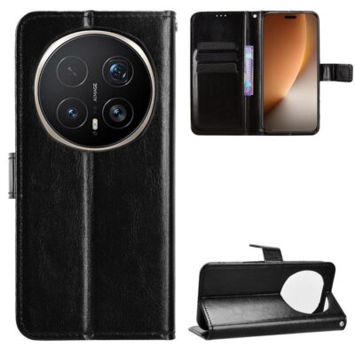 Honor Magic8 Pro 5G Kotelo PU-Nahka Musta