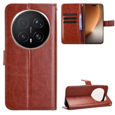 Honor Magic8 Pro 5G Kotelo PU-Nahka Ruskea