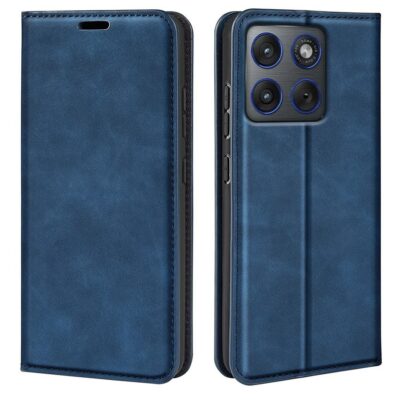 Motorola Edge 70 5G Kannellinen Kotelo Sininen