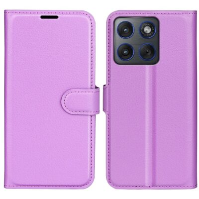 Motorola Edge 70 5G Suojakotelo PU-Nahka Violetti