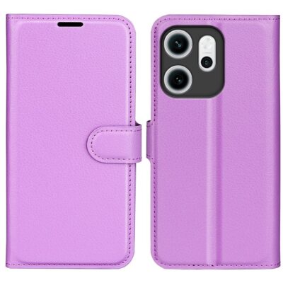 Oppo Reno14 F 5G Kotelo PU-Nahka Violetti