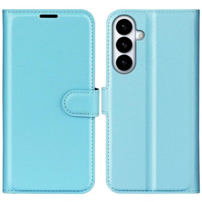 Samsung Galaxy S26+ 5G Kotelo PU-Nahka Vaaleansininen