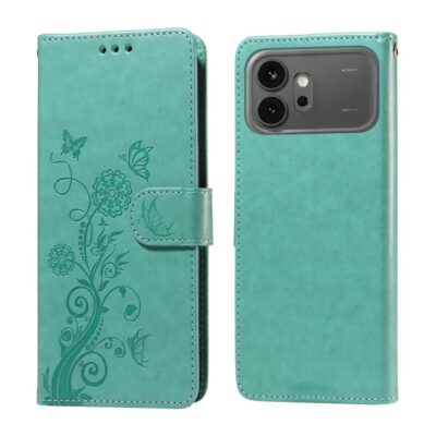 Honor 600 5G / 600 Pro 5G Suojakotelo Kukka Turkoosi