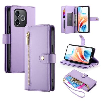 Honor 600 Lite 5G Käsilaukku Lompakko Violetti