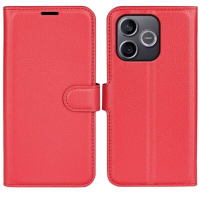 Honor 600 Lite 5G Suojakotelo PU-Nahka Punainen