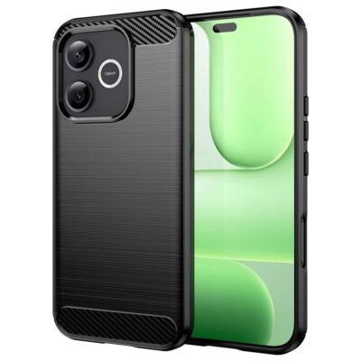 Honor 600 Lite 5G Suojakuori Hiilikuitu Musta