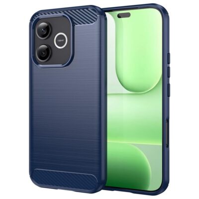 Honor 600 Lite 5G Suojakuori Hiilikuitu Sininen