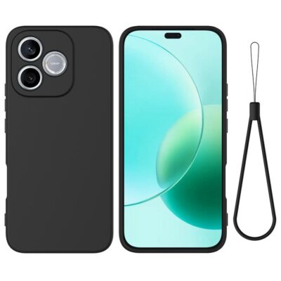 Honor 600 Lite 5G Suojakuori Silikoni Musta