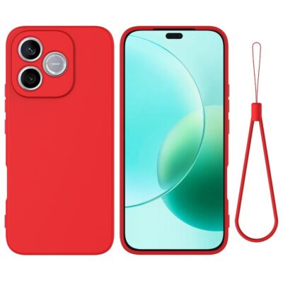 Honor 600 Lite 5G Suojakuori Silikoni Punainen