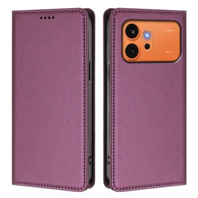 Honor 600 5G / 600 Pro 5G Kannellinen Kotelo RFID Tummanvioletti