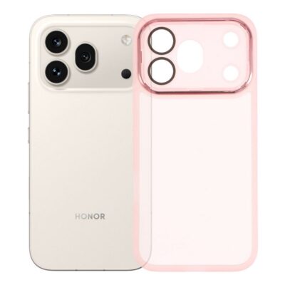 Honor 600 Pro 5G Suojakuori Läpikuultava Vaaleanpunainen
