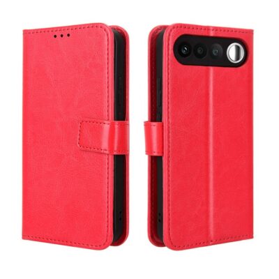 Realme 16 5G Lompakko Suojakotelo PU-Nahka Punainen
