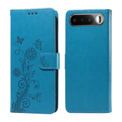 Realme 16 5G Suojakotelo Kukka Kuvio Sininen