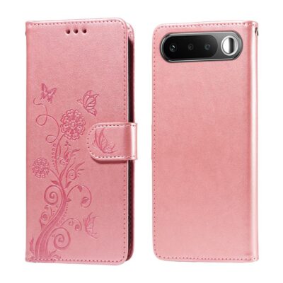 Realme 16 5G Suojakotelo Kukka Kuvio Vaaleanpunainen